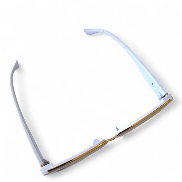 Dolce & Gabbana DG22038 Cat-Eye Sunglasses — White & Gold Luxe w/ Case - Picture 9 of 15